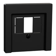 Merten - Einsatz/Abdeckung für Kommunikationstechnik Zentralplatte sw matt MEG4250-0403 f. TAE/Audio/USB