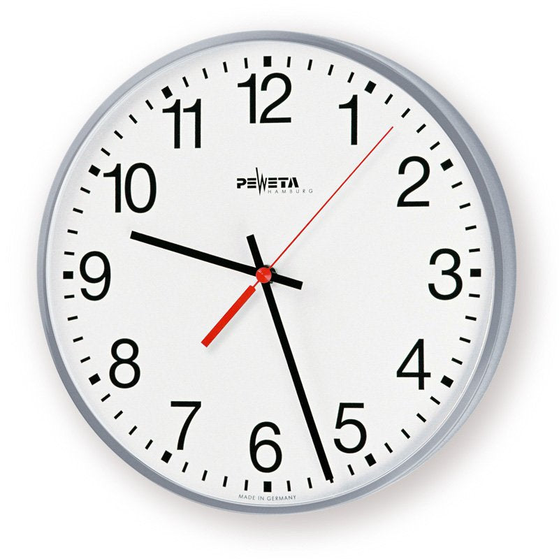 Peweta - Uhr Quarz-Batterie-Uhr 41.250.411 innen,1,5V,D=400mm