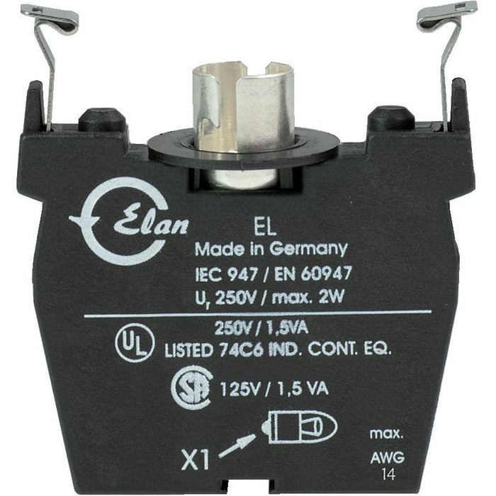 Schmersal - Lampenfassungsblock für Befehls- und Meldegeräte Leuchtelement EL  − 1 Stück

