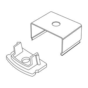 Nobile - Zubehör/Ersatzteile für Lichtschlauch/-band Ersatzkit für Alu U-Profil 5011148805 weiß − 1 Stück