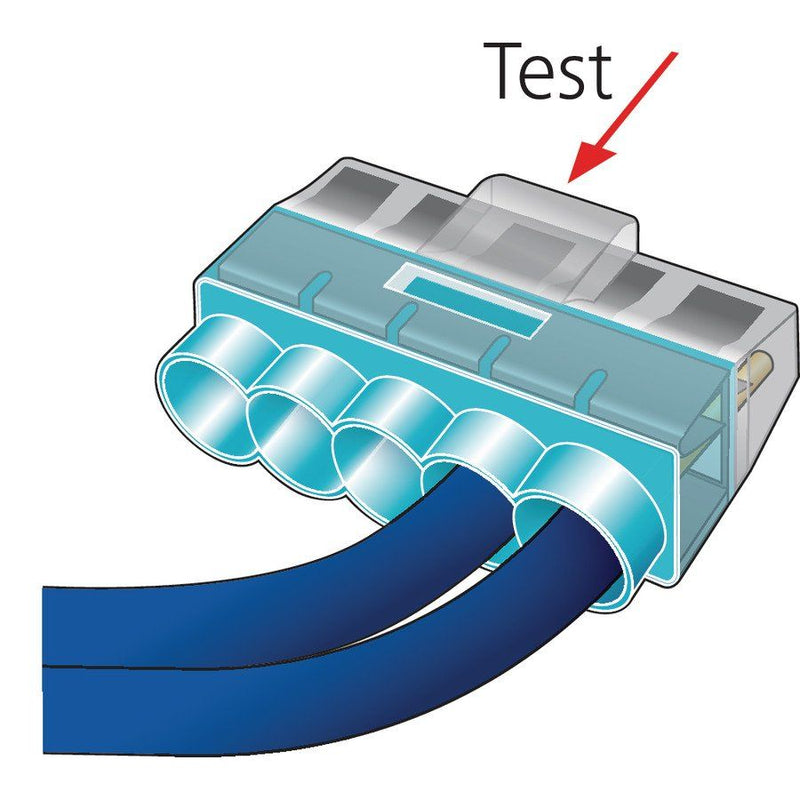 HellermannTyton - Steckklemme Verbindungsdosenklemme HCPM-5 PC BU 75 5x0,5-2,5 blau − 75 Stück