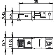 Telegärtner - Modularer Steckverbinder STX RJ45 Steckereinsatz 100007454 AWG22-26 Cat.6