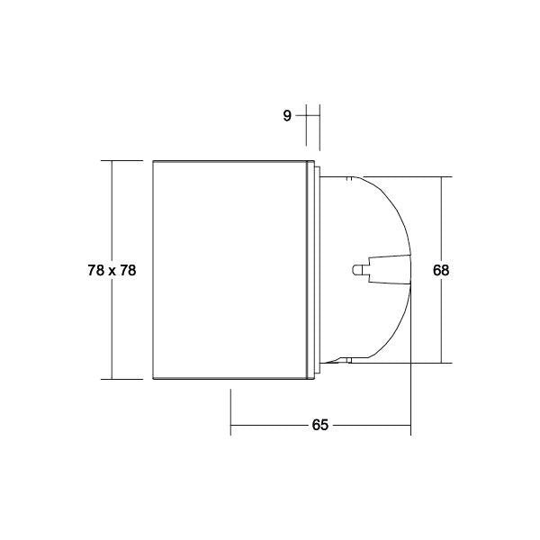 Brumberg Leuchten - Decken-/Wandleuchte LED-Wandeinbauleuchte 10159073 für Gerätedosen
