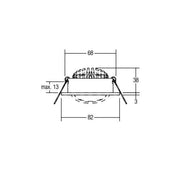 Brumberg Leuchten - Downlight/Strahler/Flutlicht LED-Einbaustrahler 39361023 chrom, TRIACdim