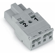 WAGO - Steckverbinder für steckbare Gebäudeinstallation Stecker 2-polig 770-252 Kod. B,grau − 100 Stück