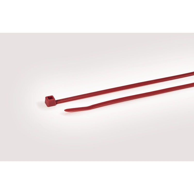HellermannTyton - Kabelbinder T50R PA66 RD 100 200x4,6mm − 100 Stück