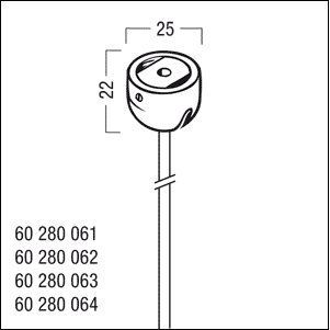 Zumtobel Group - Mechanisches Zubehör/Ersatzteile für Leuchten Seilabhängung DRAHTSEILAB#60280063 1,8x5000 WH
