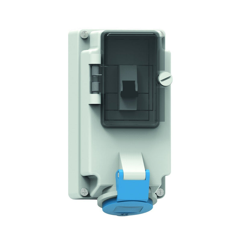 Bals Elektrotech - CEE-Steckdose abschaltbar, abgesichert (IEC 60309) Wandsteckdose abgesichert 1533 16A 4p 230V 9h IP44