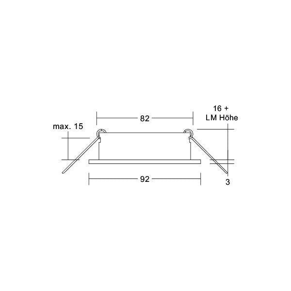 Brumberg Leuchten - Downlight/Strahler/Flutlicht Einbaumodul rund 45008180 strukturschwarz