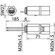 DEHN - Überspannungsableiter für Informations-/MSR-Technik Überspannungsableiter DPI MD 24 M 2S DEHNpipe