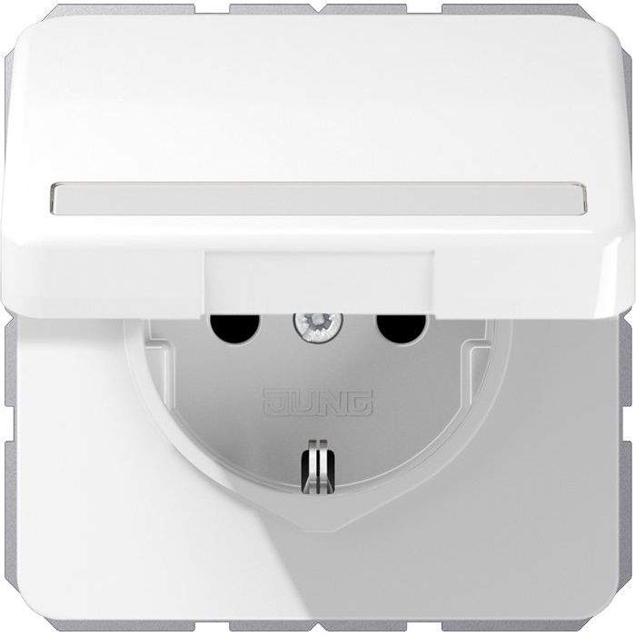 Jung - Steckdose SCHUKO-Steckdose 16A 250V CD 1520 BFNAKL WW Klappdeckel