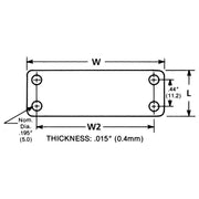 HellermannTyton - Kabelmarkierungssystem Kennzeichnungsschild IMP1,5-N66-NA-C1 − 100 Stück