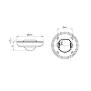 BEG Brück Electronic - Bussystem-Bewegungsmelder Präsenzmelder PD2N-KNXs-DX-UP KNX