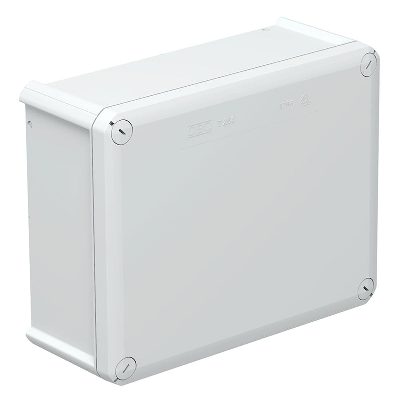 OBO Bettermann - Dose, Gehäuse für Montage auf der Wand/Decke Kabelabzweigkasten T 250 OE 240x190x95