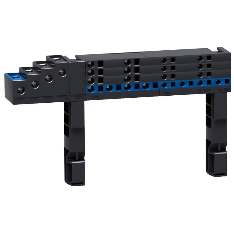 Schneider Electric - Steuerleitungsklemme PrismaSeT-P, Linergy FM LVS04008 Verteilerblock, 4pol