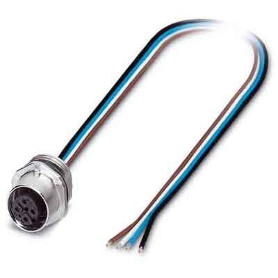 Phoenix Contact - Rundsteckverbinder, feldkonfektionierbar (Industriesteckverbinder) Einbausteckverbinder SACC-E-FS-4 #1523434 Sensor-/Aktor-Wandd.