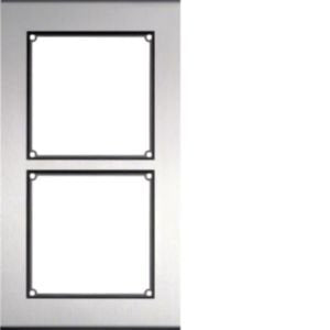 Elcom - Türstation für Türkommunikation Aufputzrahmen edelstahl FMO-2/1EM 2Module schraubenlos
