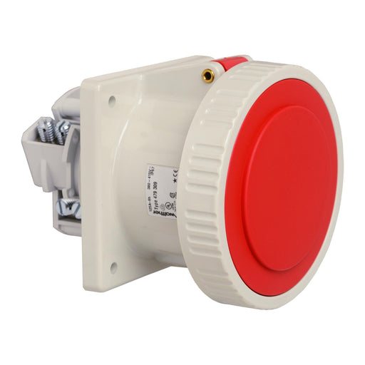 Walther Werke - CEE-Anbausteckdose (IEC 60309) Anbaudose gerade 125A 479304 3P 110V 4h IP67