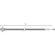 HellermannTyton - Kabelbinder Befestigungsbinder 115-01900 132x3 m − 100 Stück