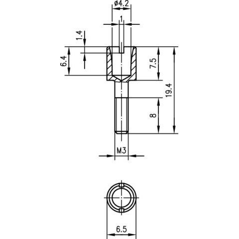 Telegärtner - Fernmelde-Steckverbinder Führungsbuchse 100000046 f.Gehäuse DIN 41618