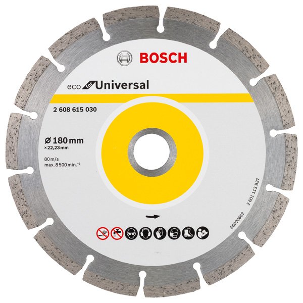 Bosch - Trenn-/Schleifscheibe Diamanttrennscheibe Eco 2608615030 For Universal D: 180