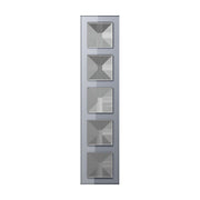 Jung - Abdeckrahmen Glasrahmen 5fach AC 585 GL KG kristallgrau