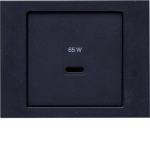 Berker - Einsatz/Abdeckung für Kommunikationstechnik Zentralplatte 48607006 USB K.x, anth m