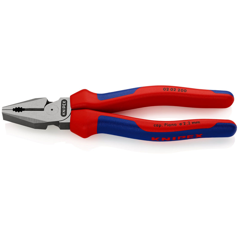 Knipex - Kombizange Kraft-Kombizange 02 200 SB schwarz, 200mm