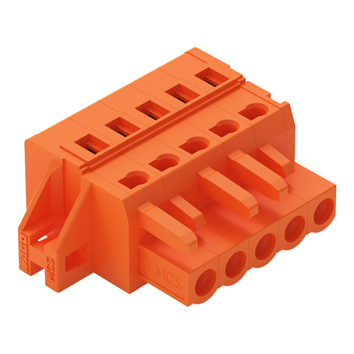 WAGO - Kabelsteckverbinder für Leiterplattensteckverbinder 1-Leiter-Federleiste 231-305/031-000 CAGECLAMP,2,5mm²,or − 50 Stück
