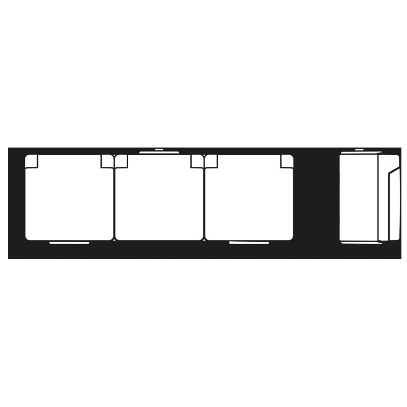 Jung - Steckdose SCHUKO-Steckdose 3-fach 623 W 16A 250V