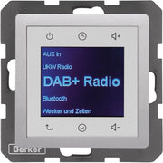 Berker - Elektronik-Gerät für Installationsschalterprogramme Radio DAB+, Q.x alu 29846084