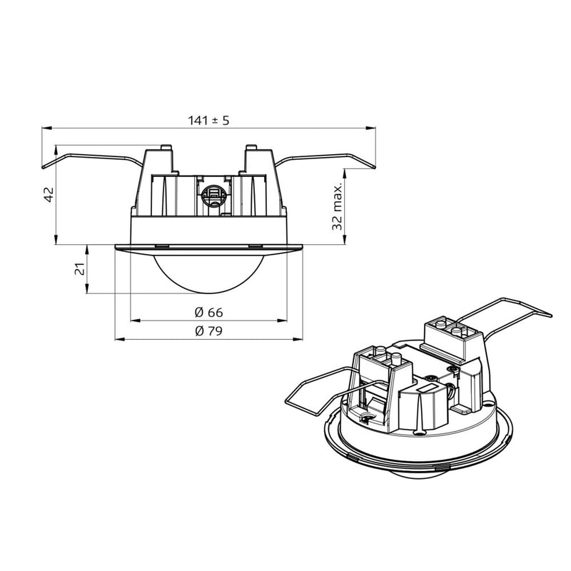 BEG Brück Electronic - Bewegungsmelder/Präsenzmelder komplett Bewegungsmelder BL2-DE