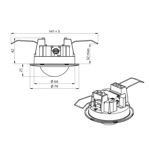 BEG Brück Electronic - Bewegungsmelder/Präsenzmelder komplett Bewegungsmelder BL2-DE