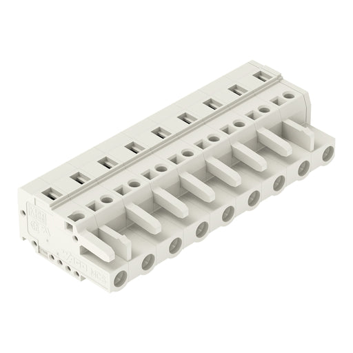 WAGO - Kabelsteckverbinder für Leiterplattensteckverbinder 1-Leiter-Federleiste 721-209/026-000 CAGECLAMP 2,5mm²,lgr − 25 Stück