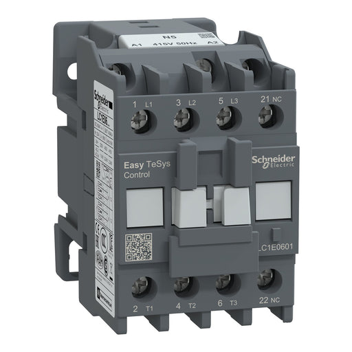 Schneider Electric - Leistungsschütz zum Schalten von Wechselstrom Leistungsschütz Easy TeSys LC1E0601N5 3P 6A 415VAC 50Hz