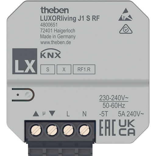 Theben - Bussystem-Jalousieaktor Funk-Jalousiesaktor LUXORliving J1 S RF 1-fach