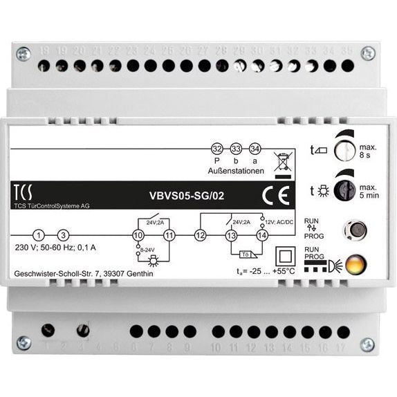 TCS Tür Control - Netzgerät für Türkommunikation BUS-Steuergerät VBVS05-SG/02 1Strang,6TE