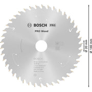 Bosch - Kreissägeblatt PRO Wood cordless 2608837672 Kreissägeblatt 140 x