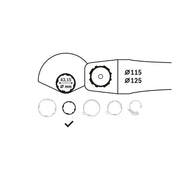 Bosch - Systemzubehör für Schleifen/Polieren (Akku/elektrisch/Druckluft) Schleifschutzhaube für GWS 2608000677 9-115 P GWS 9-115 S