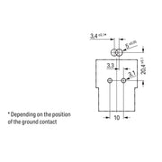 WAGO - Steckverbinder für steckbare Gebäudeinstallation Stecker m. PE-Direktkontat 770-213/002-000 3-polig,schwarz − 100 Stück