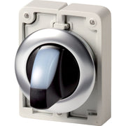 Eaton - Frontelement für Wahlschalter Leuchtwahltaste RMQ-Titan M30I-FWLKV-W rastend Knebelgriff