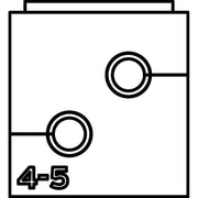 HellermannTyton - Kabelführung für Gehäuse/Schränke Zweifachtülle VP-S_2/4-5 VarioPlate 4-5 mm − 20 Stück