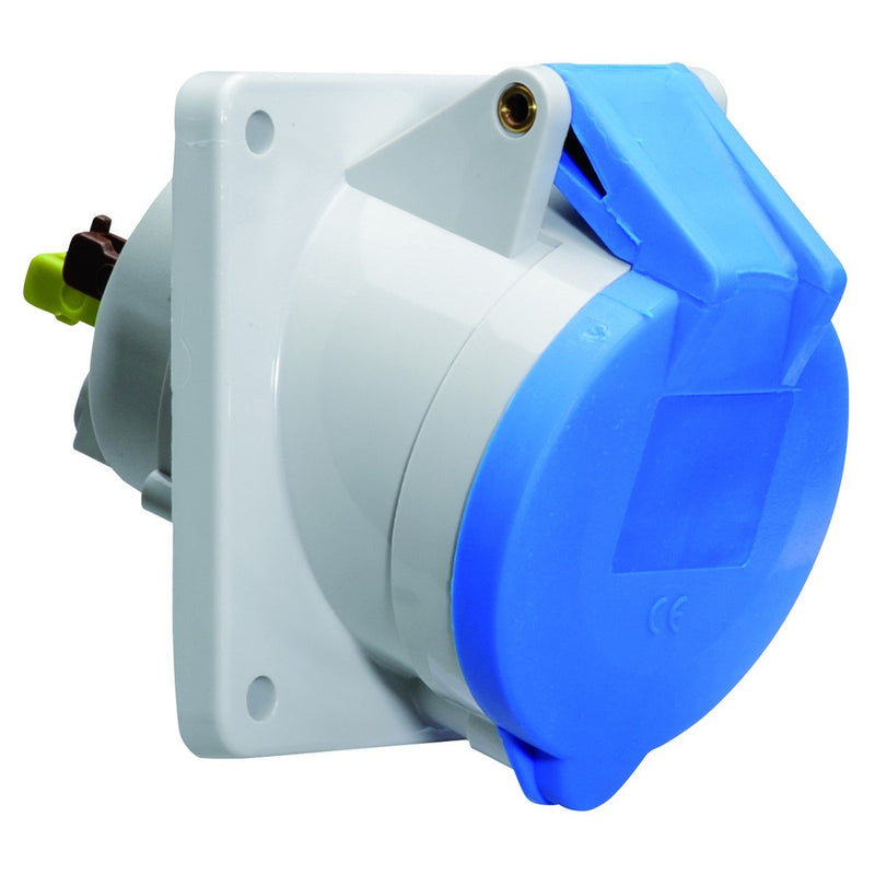 Bals Elektrotech - CEE-Anbausteckdose (IEC 60309) Anbausteckdose geneigt 16A 12863 4p 230V 9h IP44