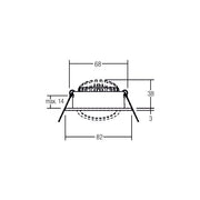 Brumberg Leuchten - Downlight/Strahler/Flutlicht LED-Einbaustrahler 12461083 3000-1800K 350mA d2w