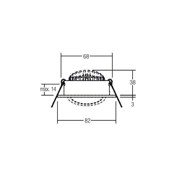 Brumberg Leuchten - Downlight/Strahler/Flutlicht LED-Einbaustrahler 12461083 3000-1800K 350mA d2w