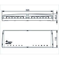 Telegärtner - Patchpanel Kupfer Mini-Verteiler leer 100021394 MPD12 apws TH35