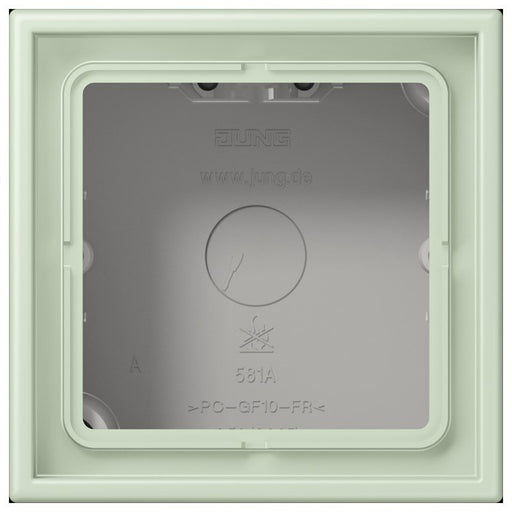 Jung - Aufputzgehäuse für Unterputzgerät Aufputz-Kappe 1fach LC 581 A 218 vert anglais pale