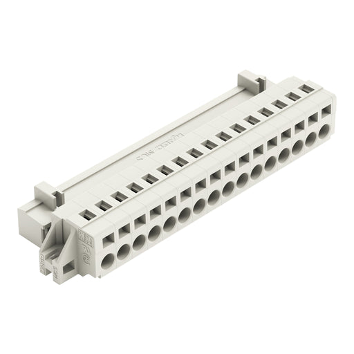 WAGO - Kabelsteckverbinder für Leiterplattensteckverbinder 1-Leiter-Stiftleiste 721-616/019-000 CAGECLAMP,2,5mm²,lgr − 10 Stück