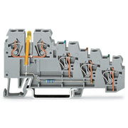 WAGO - Initiator/Aktor-Reihenklemme 4-Leiter-Initiatoren-LED 270-570/281-507 Klemme, 0,08-2,5mm² − 50 Stück