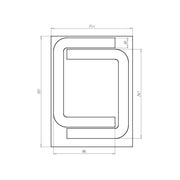 Kaiser - Zubehör/Ersatzteile für Leuchteneinbaugehäuse EnoX Dichtschaumrahmen 9350-99